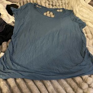 Jessica simpson maternity scoop neck tunic shirt /top 3xl blue